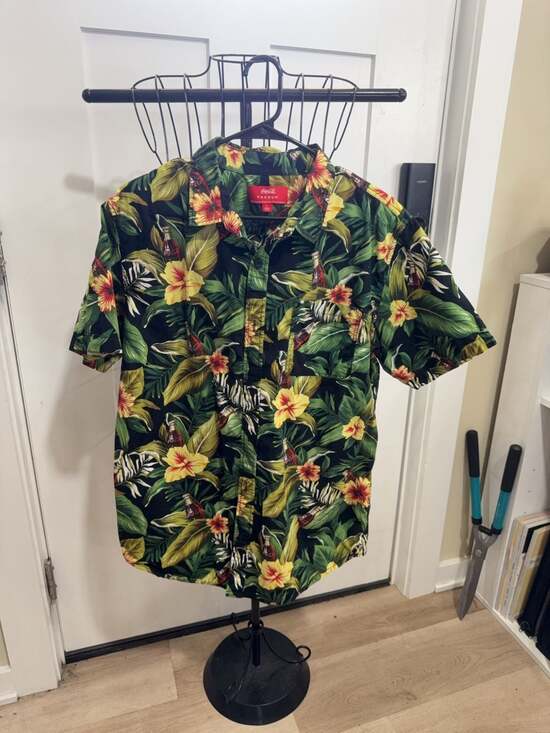 PacSun Other - Coca-Cola PacSun Tropical Floral Button Down Shirt Size L